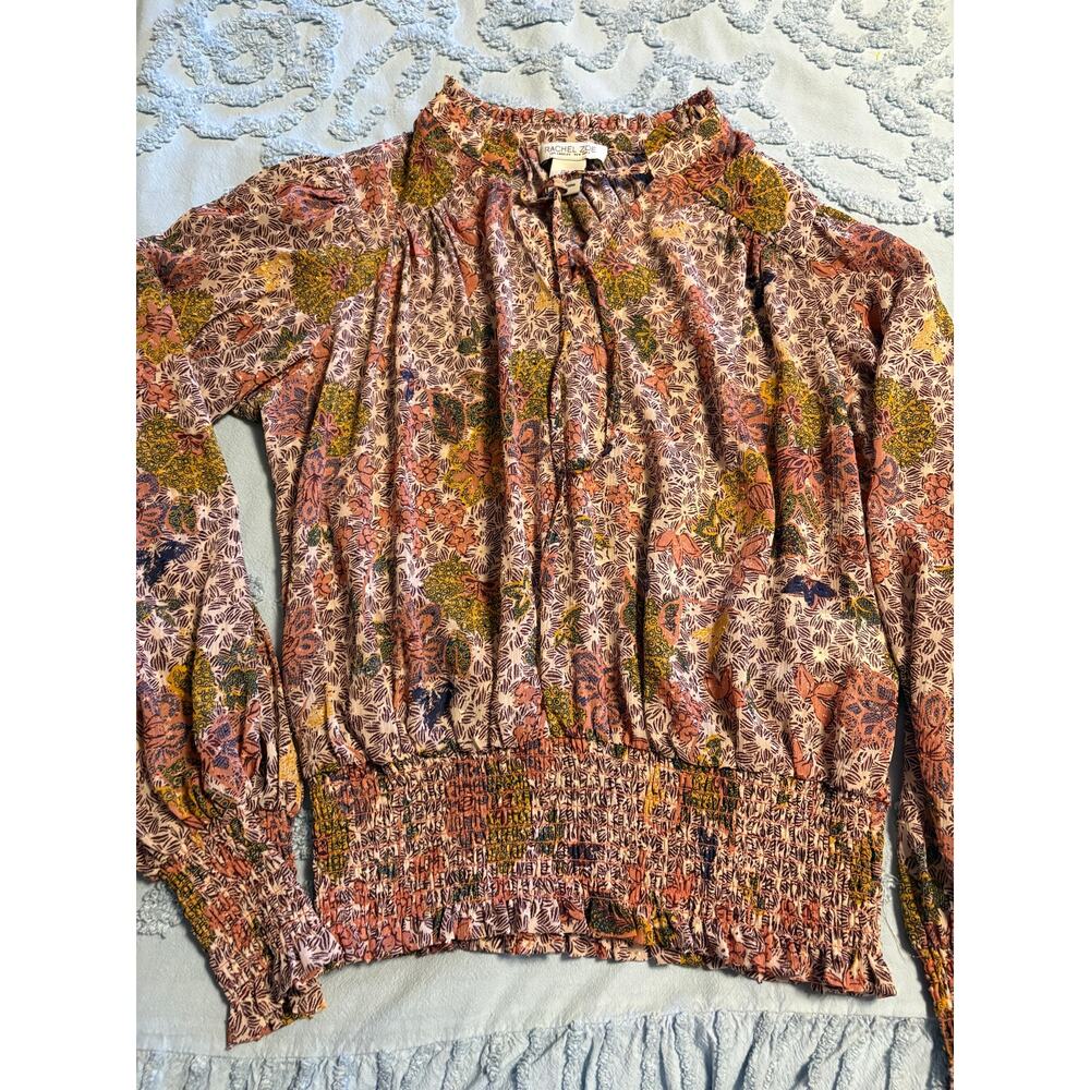 Rachel Zoe  Floral  Boho Blouse Sz Small